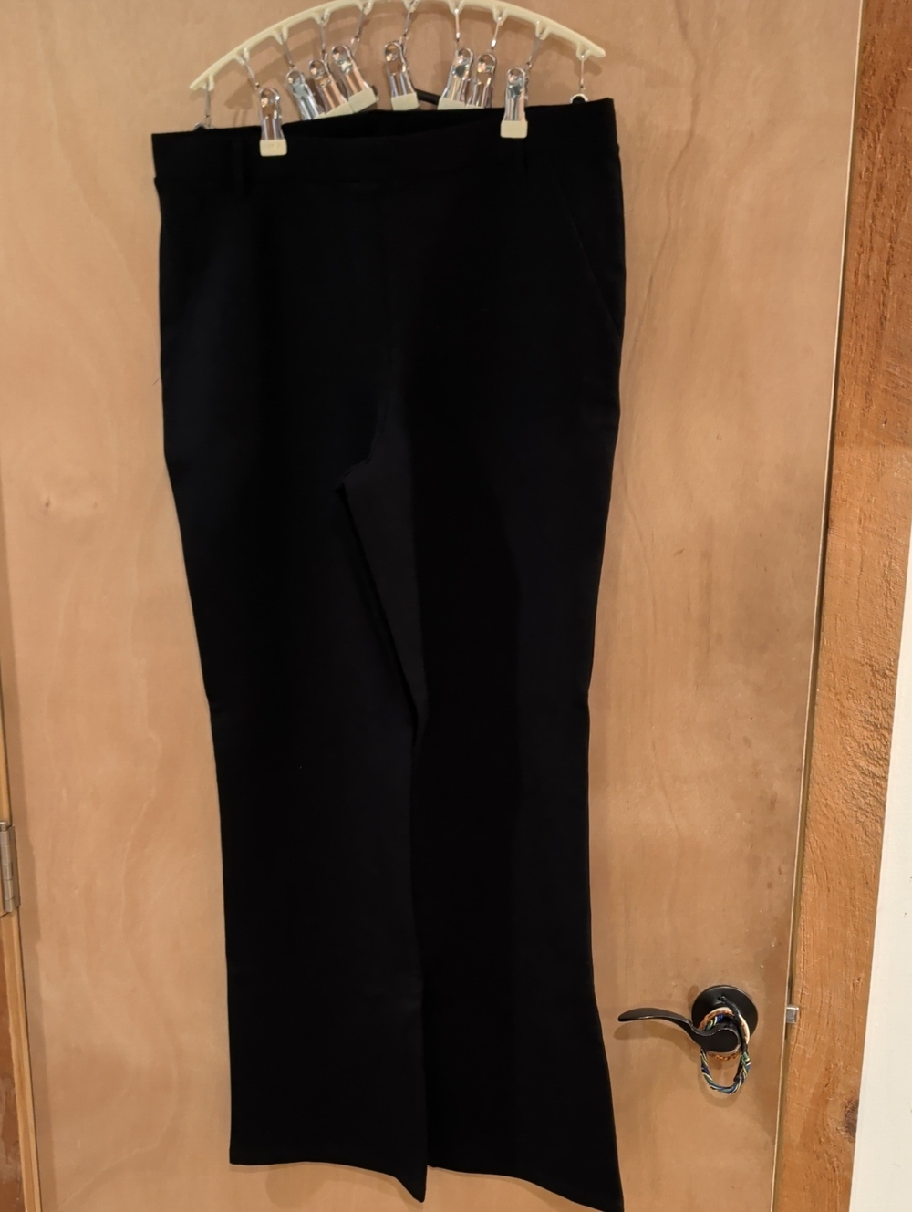 Quince Ultra Stretch Ponte Bootcut Pants, Black, Size LARGE Petite, NWOT
